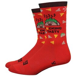 DeFeet Moxy+Grit F*cking Tasty Socks, Red
