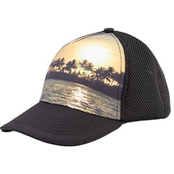 Headsweats Beachy 5-Panel Trucker Hat, Black