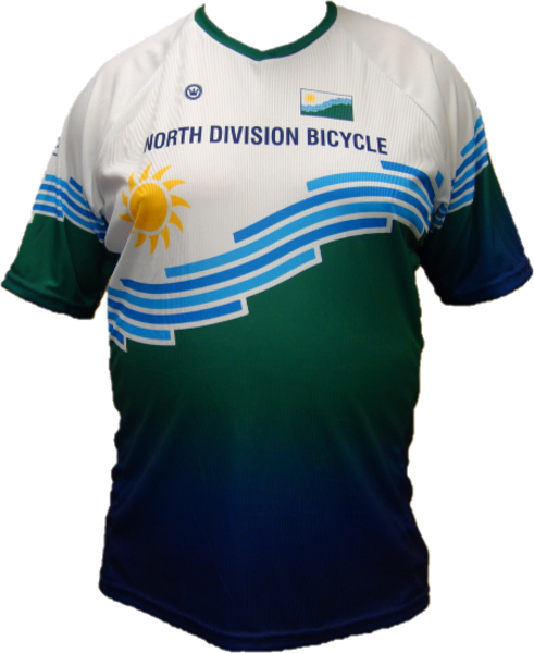 North Division Bicycle JERSEY NDB MEN SPOKANE FLAG ENDURO SHORTSLEEVE