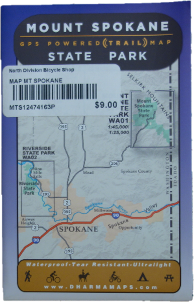  Map Mt Spokane State Park