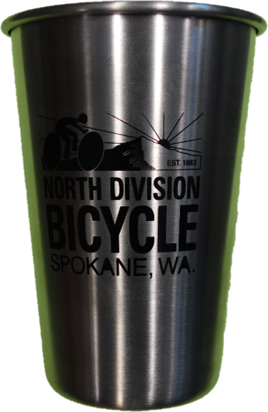 North Division Bicycle NDB Pint EcoVessel Stainless Steel