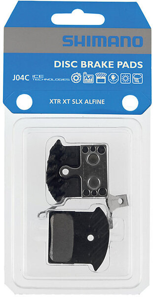 Shimano Shimano J04C Metal Disc Brake Pads with Fin - Fits XTR BR-M9020, XTBR-M8000, SLX BR-M675, SLX BR-M7000, Deore BR-M615, BR-R517