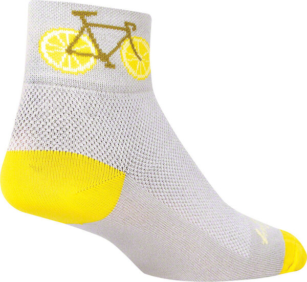 SockGuy SockGuy Classic Zesty Socks - 2 inch, White, Women's Bicycle