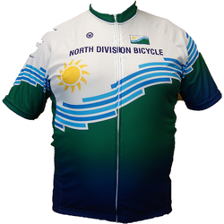 North Division Bicycle JERSEY NDB CLASSIC CLUB FIT SPOKANE FLAG