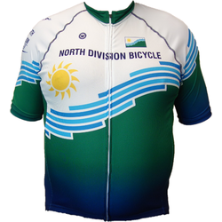 North Division Bicycle JERSEY NDB VORTEX FITTED SPOKANE FLAG