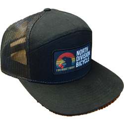 North Division Bicycle NDB Logo Baseball Caps. Unstructured, Trucker & Pre-curved Styles