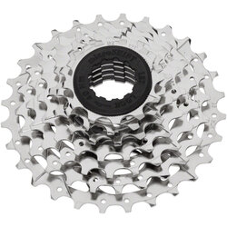 Microshift microSHIFT H07 Cassette - 7 Speed, 12-28t, Silver, Nickel Plated