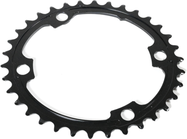 absoluteBLACK PREMIUM OVAL ROAD CHAINRING 4X110BCD 34T BLACK (TAKE-OFF)