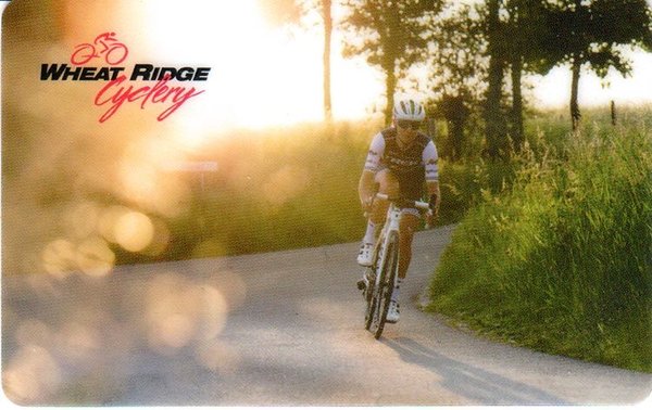 Wheat Ridge Cyclery Gift Card Color: Road Bike Design