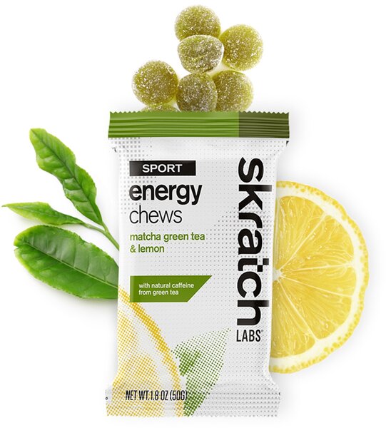 Skratch Labs Sport Energy Chews Flavor: Matcha Green Tea and Lemon