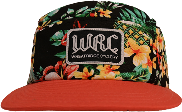 Wheat Ridge Cyclery Regular Fit Runner's Hat Color: Black Hawaiian