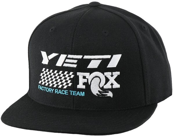 Yeti Cycles Race Team Flat Brim Hat Color: Black