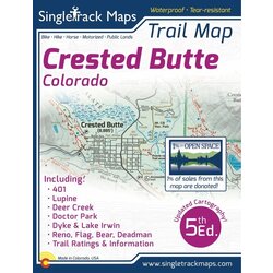 Singletrack Maps Crested Butte Trail Map