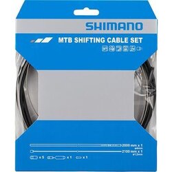 Shimano MTB 1x Shift Cable Set, Stainless, Black