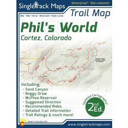 Singletrack Maps Phil's World Trail Map