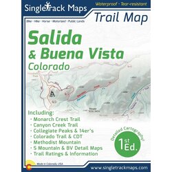 Singletrack Maps Salida & Buena Vista Trail Map