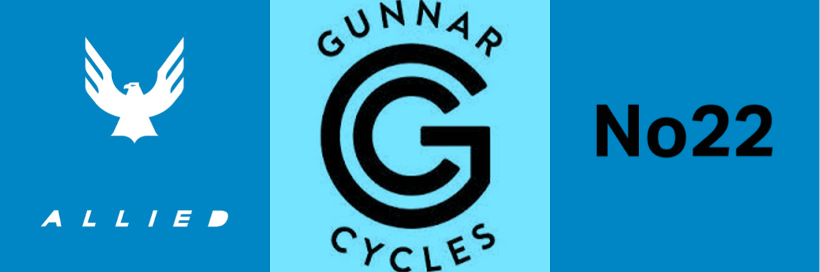 Allied, Gunnar Cycles, and No22 logos