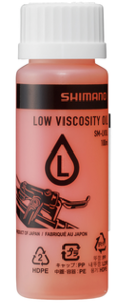 Shimano Disc Brake Oil (Low Viscosity Mineral Oil), SM-LVOIL, for Shimano Disc Brake, 100ml