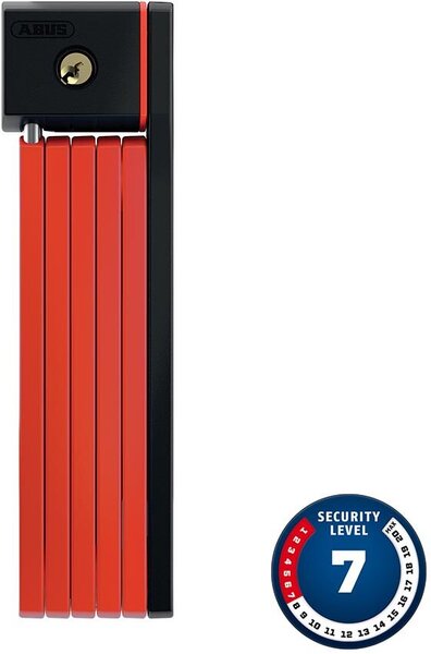 ABUS Bordo uGrip 5700 Keyed Folding Lock - Red
