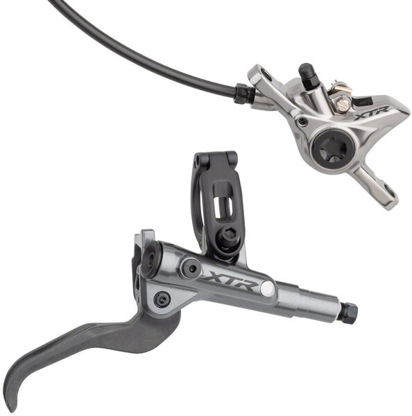 Shimano XTR BL-M9100/BR-M9100 Disc Brake and Lever - Front, Hydraulic, Post Mount, Gray