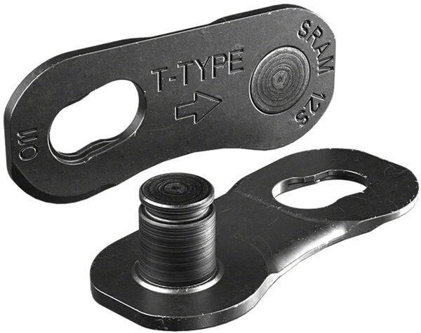 SRAM Eagle T-Type PowerLock Flattop Connector Link - 12-Speed, For Eagle T-Type Flattop Chain Only, PVD Coated, Black