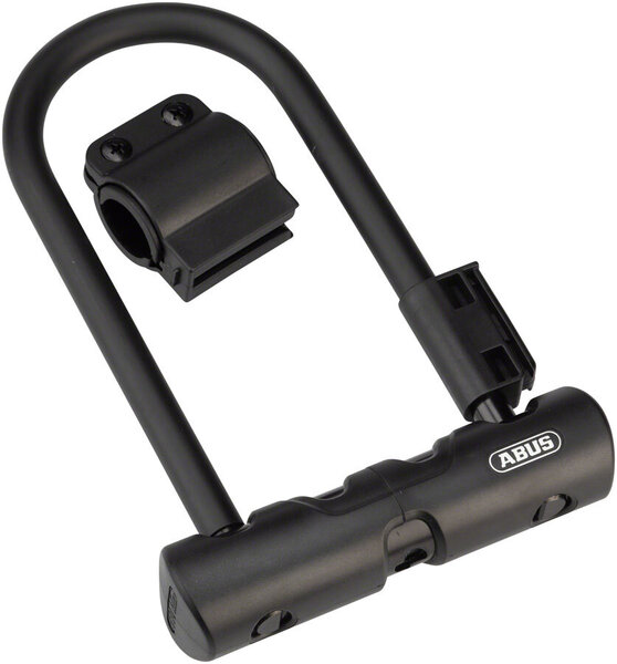 ABUS Ultra 410 U-Lock - 3.9 x 7", Keyed, Black, Includes bracket