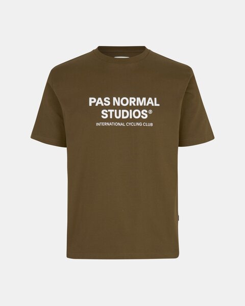 Pas Normal Studios Off-Race Logo T-shirt Color: Army Brown