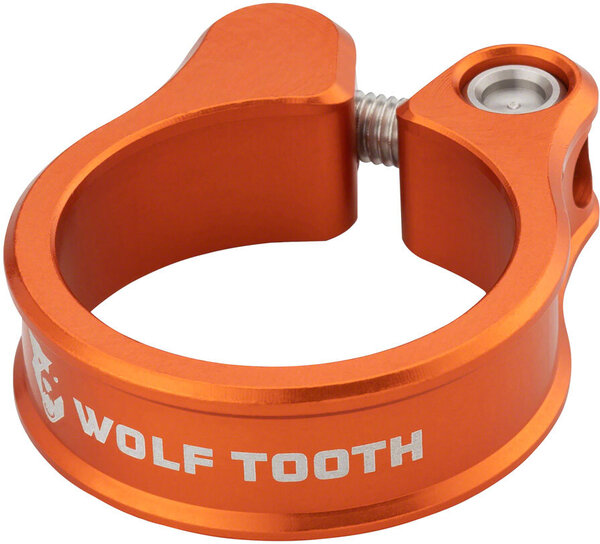 Wolf Tooth Orange Seatpost Clamp 34.9mm 