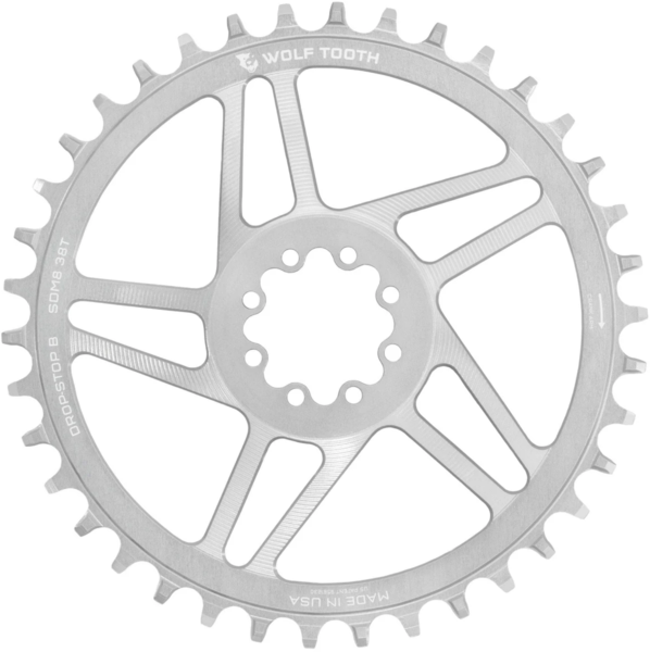 Wolf Tooth Direct Mount Chainrings for SRAM 8-Bolt Gravel / Road Cranks - Silver