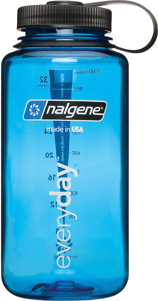 Nalgene Wide Mouth Water Bottle: 32oz Color: Blue