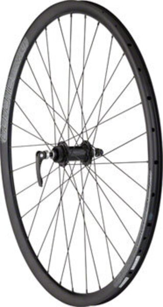 QBP Brand Quality Wheels Velocity Aileron Disc Front Wheel - 700, 15/QR x 100mm, Center-Lock, Black