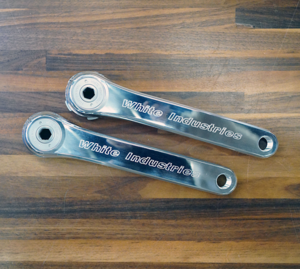 White Industries G30 Crankarms, NO spindle - Silver - 170mm