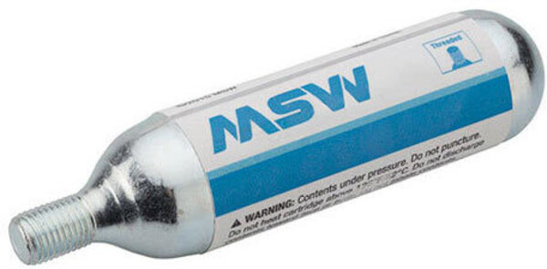 MSW CO2 Cartridge: 25g single 
