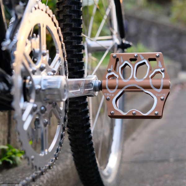 Blue Lug Panda pedal - Foot - Angry Catfish | Minneapolis Bike