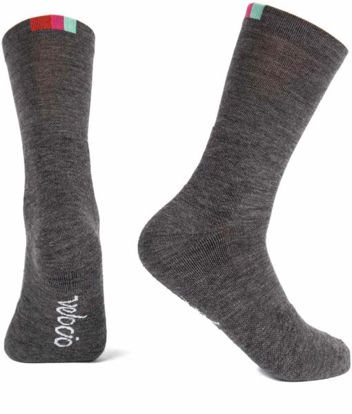 Velocio Winter Wool Sock Color: Charcoal