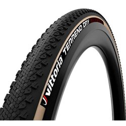 Vittoria Terreno Dry G2.0 Cyclocross Bicycle Tire - 700 x 38c, Black/Tan