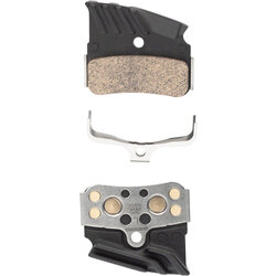 Shimano N04C-MF Disc Brake Pads and Springs - Metal Compound, Finned Alloy and Stainless Steel Back Plate, One Pair