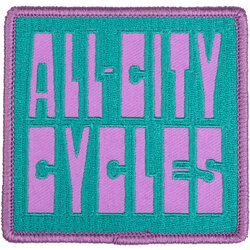 All-City All-City Week-Endo Patch - Dark Teal, Lavender