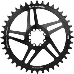 Wolf Tooth Direct Mount Chainring - 40t, SRAM Direct Mount, Drop-Stop, For SRAM 8-Bolt Cranksets, 6mm Offset, Black
