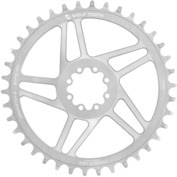 Wolf Tooth Direct Mount Chainrings for SRAM 8-Bolt Gravel / Road Cranks - Silver