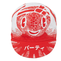 Sim Works Adam Bell's Works Cycling Cap - Tako Party - Red / White