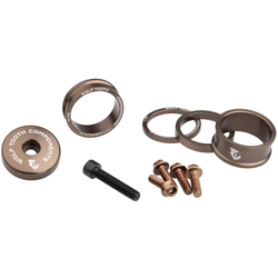 Wolf Tooth Wolf Tooth BlingKit: Headset Spacer Kit 3, 5,10, 15mm, Espresso