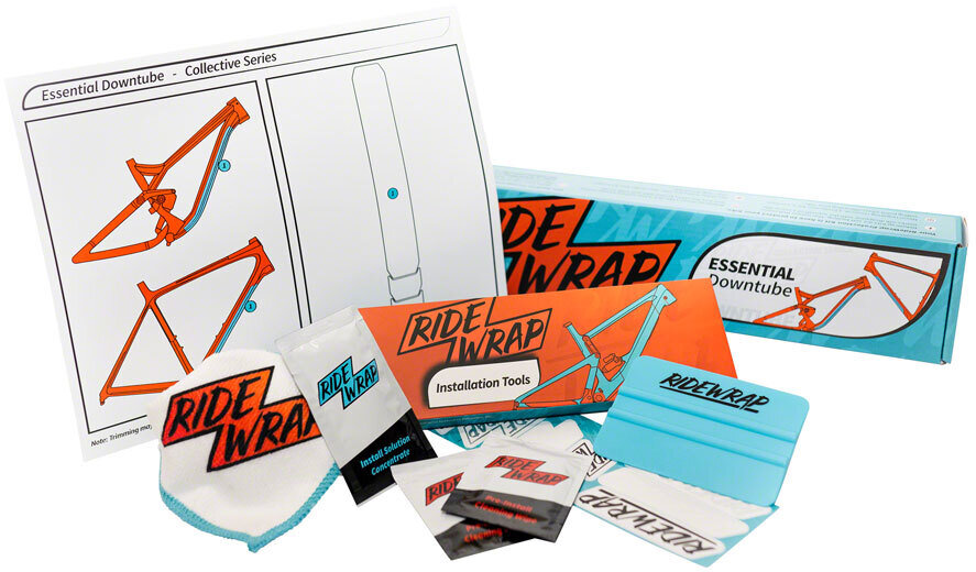RideWrap Essential Downtube Frame Protection Kit Angry Catfish