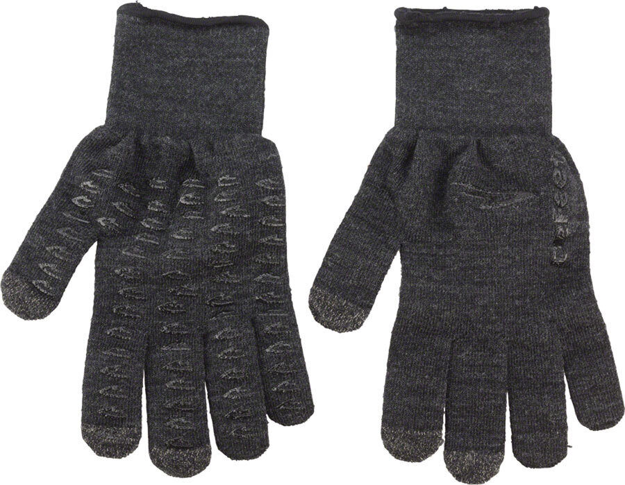 DeFeet Duraglove ET Wool Gloves Charcoal, Full Finger, Medium Angry