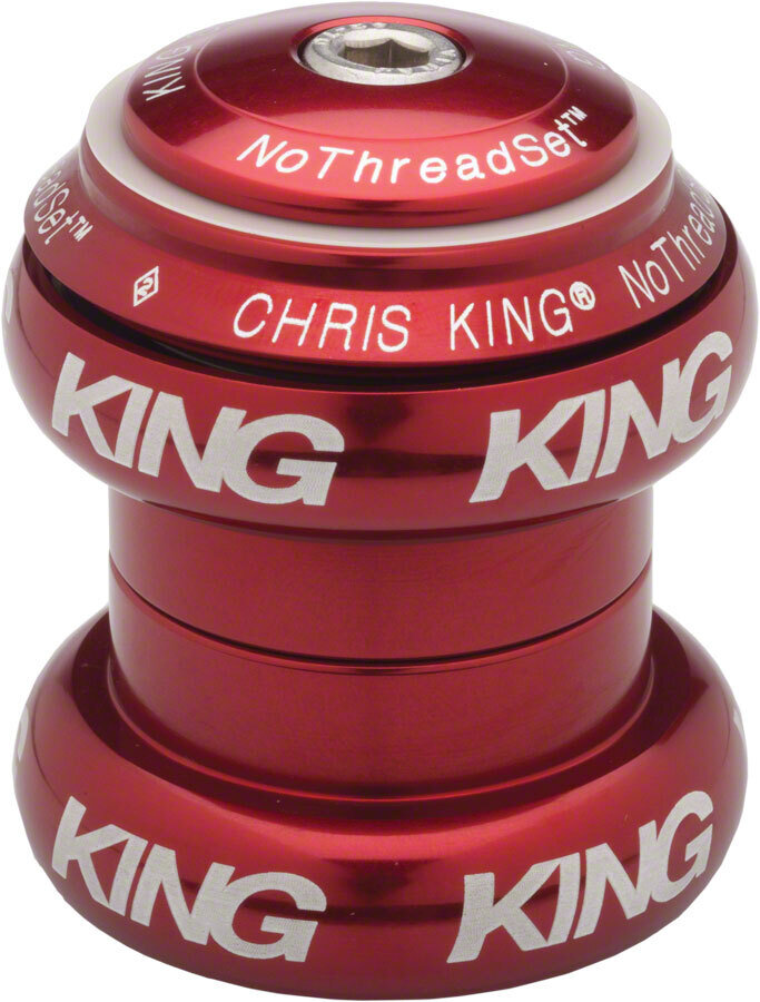 KING NoThreadSet 1-1/8OSヘッドセット レッド Mix-N-Match 1-1/8