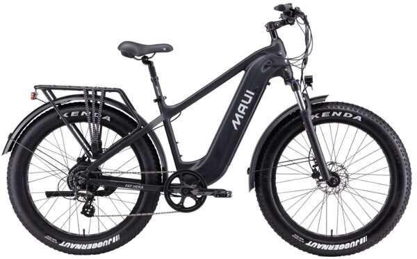 MAUI Fat Hera Electric City Bike Step Over Color: Black
