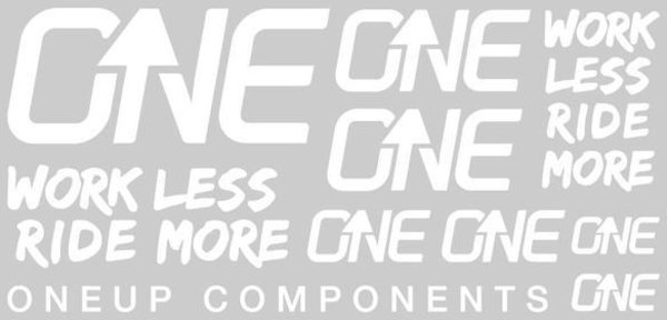 OneUp Components Decal Kit Color: White