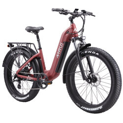 MAUI Fat Bronte Electric City Bike Step-Thru With Oversized Tires
