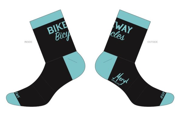 Bikeway Bicycles Custom Team Socks 
