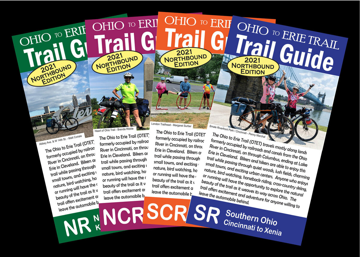 Ohio Travel Bag Ohio to Erie Trail Map Northbound Bicycles